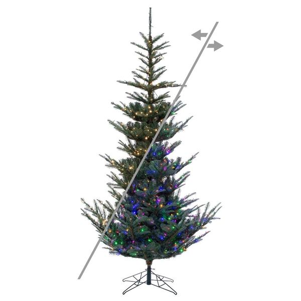 12' x 80" Alberta Blue Spruce 2150 LED Light Prelit Artificial Christmas Tree