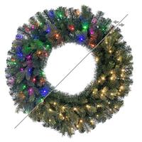 Vickerman 30" Welch Fraser Fir 100 LED Light Artificial Unlit Christmas Wreath