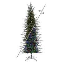 Vickerman 12' x 54" Moutauk Pencil 2100 LED Light Prelit Artificial Christmas Tree