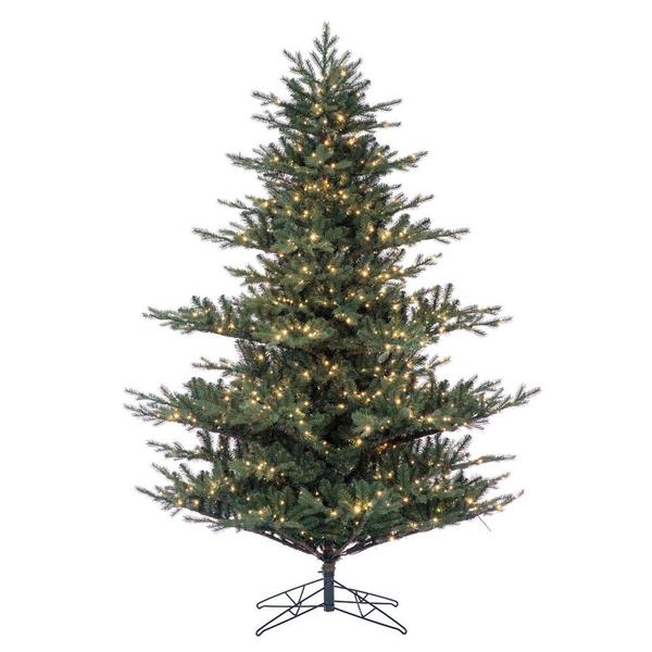7.5' x 67" Sherwood Fir 1100 LED Light Pre-Lit Artificial Christmas Tree