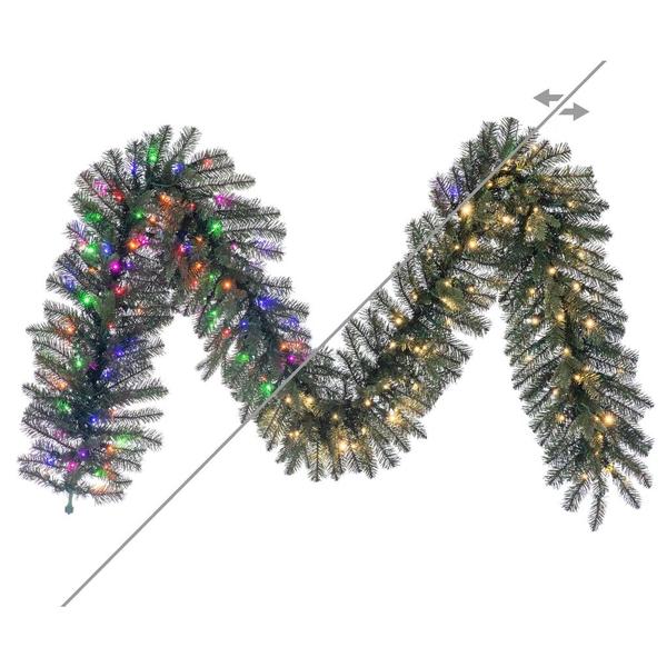 9' x 14" Colorado 150 LED Lights 380 Tip Pre-Lit Artificial Christmas Garland
