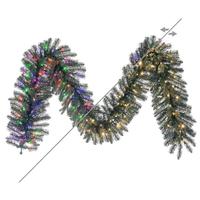 Vickerman 9' x 14" Colorado 150 LED Lights 380 Tip Pre-Lit Artificial Christmas Garland