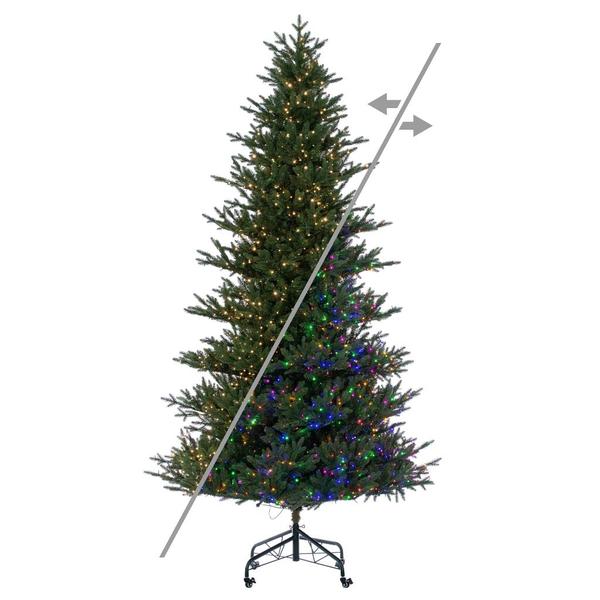 12' x 73" Colorado Blue Fir 2100 LED Light Prelit Artificial Christmas Tree