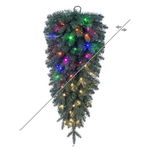 36" Colorado Colorado Blue 222 Tip Pre-Lit Artificial Christmas Teardrop