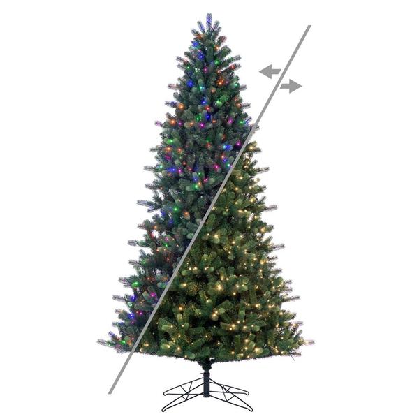 7.5' x 52" Vermont Spruce 800 LED Light Prelit Artificial Christmas Tree