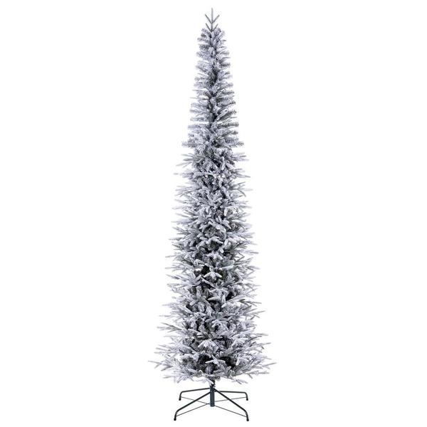 4.5' x 23" Bixley Frosted Pencil 855 Tip Unlit Artificial Christmas Tree