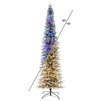 Vickerman 4.5' x 23" Frosted Bixley 400 LED Lights Pre-Lit Artificial Christmas Tree