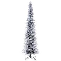 Vickerman 5.5' x 25" Frosted Bixley 1151 Tip Unlit Artificial Christmas Tree
