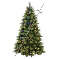 Vickerman 6.5' x 56" Emerald Mixed 500 LED Light Pre-Lit Artificial Christmas