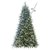 Vickerman 6.5' x 53" Frosted Albany Spruce 600 LED Light Pre-Lit Artificial Christmas Tree