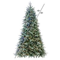 Vickerman 7.5' x 58" Frosted Albany Spruce 800 LED Light Pre-Lit Artificial Christmas Tree