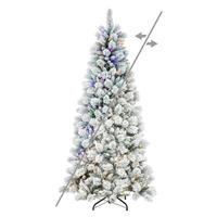 Vickerman 12' x 66" Frosted Scotch 1450 LED Light Pre-Lit Artificial Christmas Tree