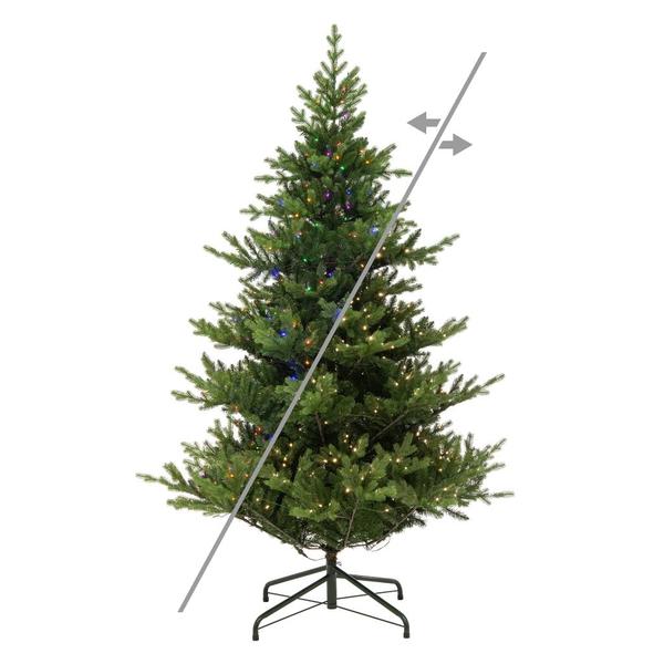6.5' x 60" Norwegian Spruce 600 LED Light Unlit Artificial Christmas Tree