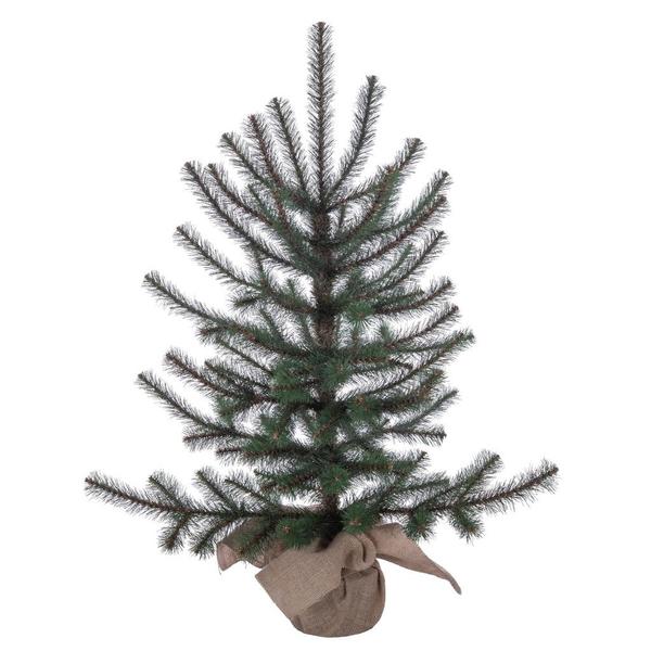 3' x 28" Tabiona Pine 89 Tip Artificial UnLit Christmas Tree
