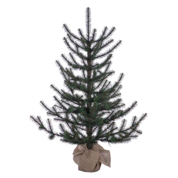 4' x 30" Tabiona Pine 159 Tip Unlit Artificial Christmas Tree