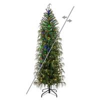 Vickerman 6' x 33" Norfolk Pine 250 LED Color Changing Light Pre-Lit Artificial Christmas Tree