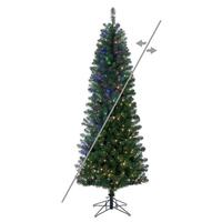 Vickerman 4.5' x 24" Salem Pencil Pine 200 LED Light Prelit Artificial Christmas Tree