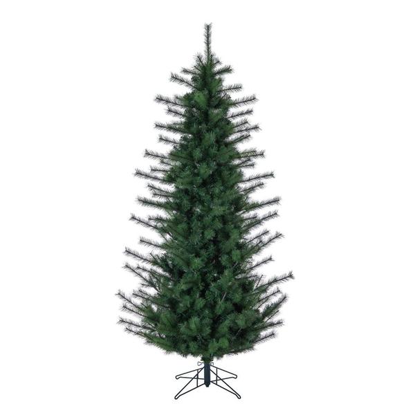 7.5' x 50"  Slim Lodge Pole Pine Prelit Artificial Christmas Tree