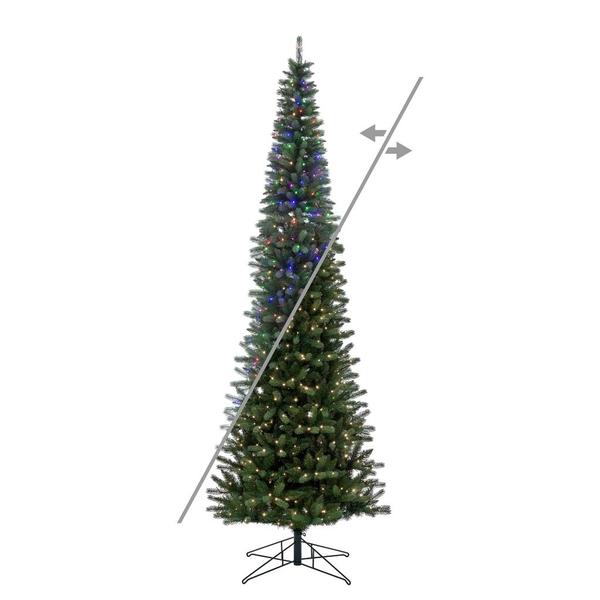 9' x 40" Frosted Provo Pine Unlit Artificial Christmas Tree