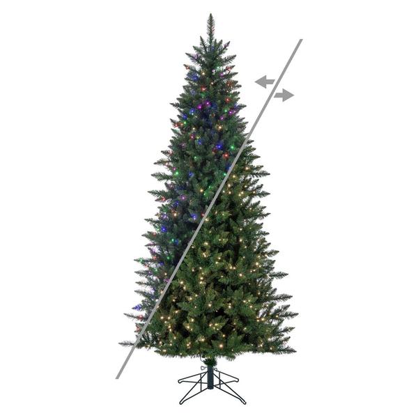 6.5' x 41" Camdon Fir Slim 550 LED Lights Pre-Lit Artificial Christmas Tree