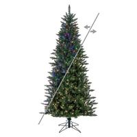 Vickerman 12' x 66" Camdon Fir Slim 1800 LED Light Prelit Artificial Christmas Tree