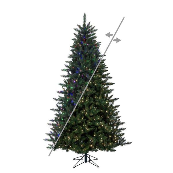7.5' x 55" Camdon Fir 900 LED Light Prelit Artificial Christmas Tree