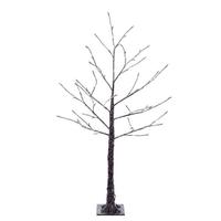 Vickerman 4' Brown Icy Outdoor LED Lighted Twig Tree