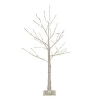 Vickerman 4' Champagne Icy Outdoor LED Lighted Twig Tree