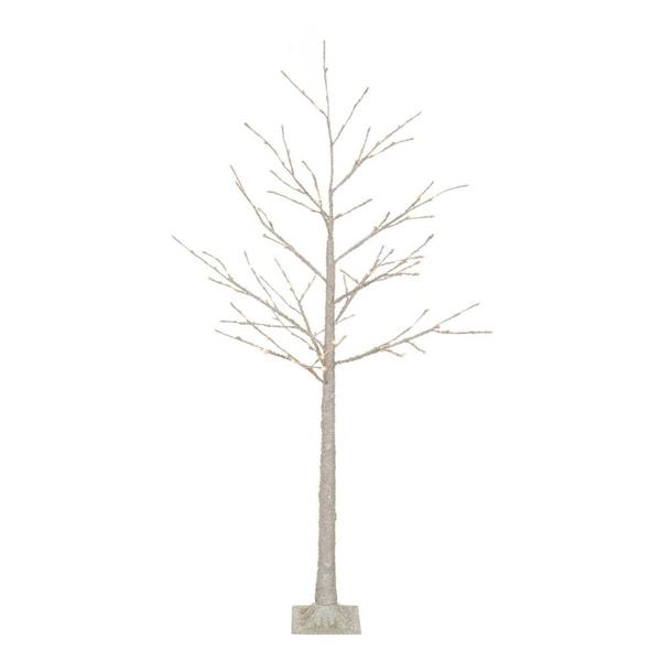 6' Champagne Icy 128 Light Outdoor LED Lighted Twig Tree