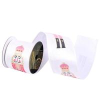 Vickerman 2.5" x 10yd White Felt Nutcracker Christmas Ribbon