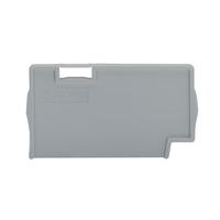 Wago 2.3" Gray End/Intermediate Plate Separator