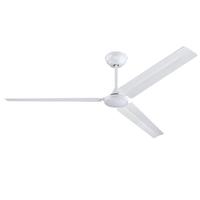 View 72" 3 Matte White Blades Ceiling Fan Light Fixture