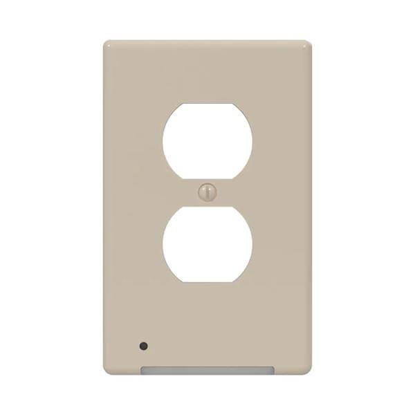 LumiCover Almond Finish Nightlight Wall Plate