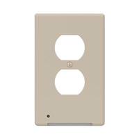 Westek LumiCover Almond Finish Nightlight Wall Plate