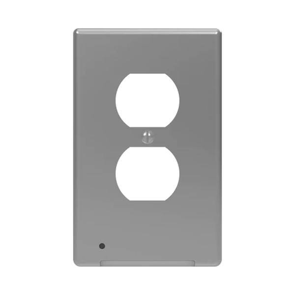 LumiCover Satin Nickel Finish Nightlight Wall Plate