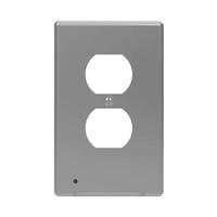 View LumiCover Satin Nickel Finish Nightlight Wall Plate