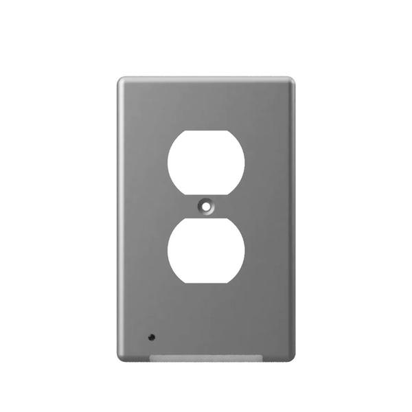 LumiCover Core Classic Dusk to Dawn Nickel Nightlight Wallplate
