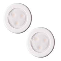 Westek 3000K Natural White Compact LED Puck Light (2 Pack)