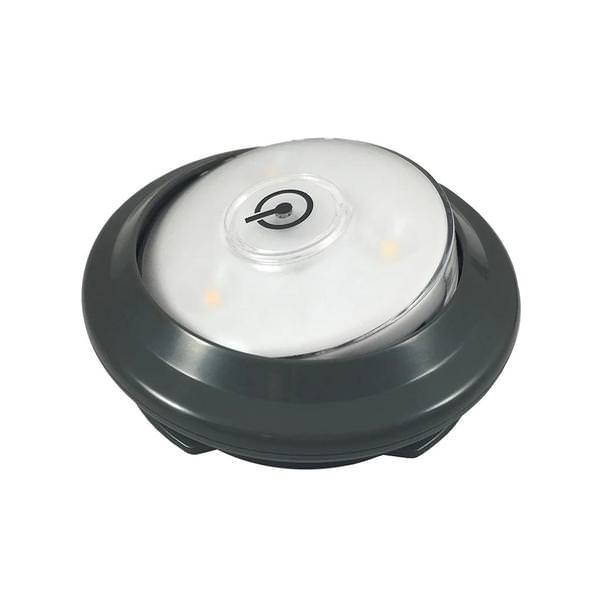 3000K Natural White Swivel Battery Operated Accent Gray LED Puck Light