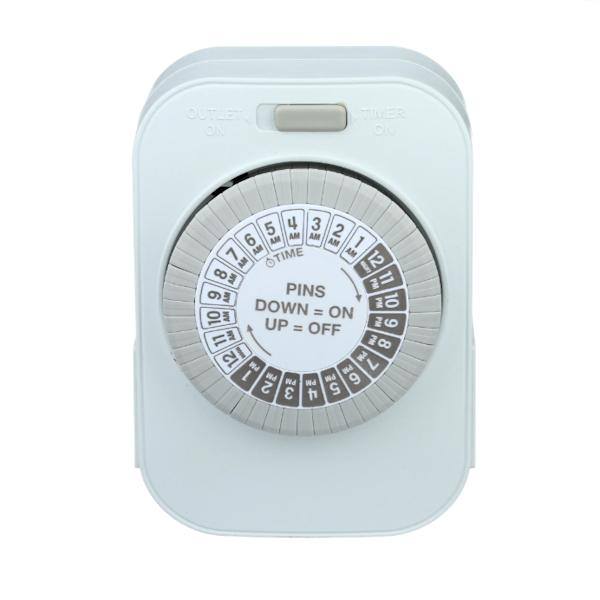 Indoor Daily Heavy Duty Dual Outlet Mechanical Timer