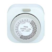 Westek Indoor Big Button Daily Single Outlet Mechanical Timer