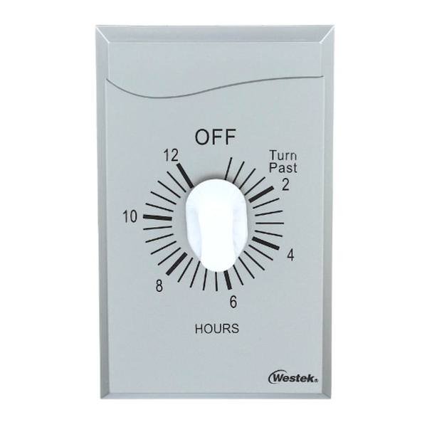 Indoor Wire-In Spring Wound 12 Hour Silver Countdown Timerss