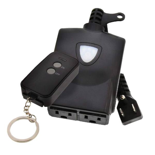 Indoor/Outdoor Black Wireless Controller