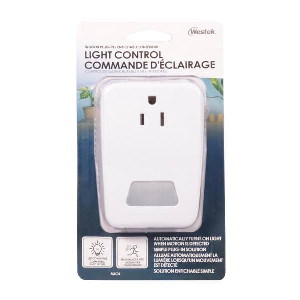 Indoor 120 volt Indoor Plug-in Motion Activated Light Control 