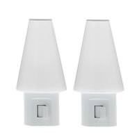 Westek .3 watt 120 volt 3000K Natural White Manual Semi-Gloss White LED Night Light (2 Pack)