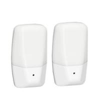 Westek .3 watt 120 volt 3000K Natural White Aria Frosted White LED Night Light (2 Pack) 