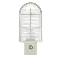 Westek .5 watt 120 volt 3000K Natural White Industrial Cage Path Nickel LED Night Light 