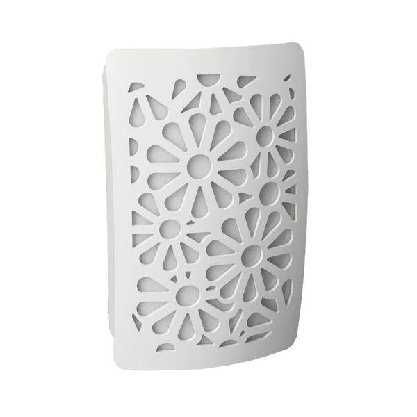 .9 watt 120 volt 3000K Natural White Floral DecoPlug White LED Night Light