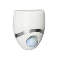 Westek 120 volt 3000K Natural White Geometric Motion Activated Frosted White LED Night Light