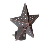 Westek 2700K Warm White Tin Aged Bronze Star Incandescent Night Light